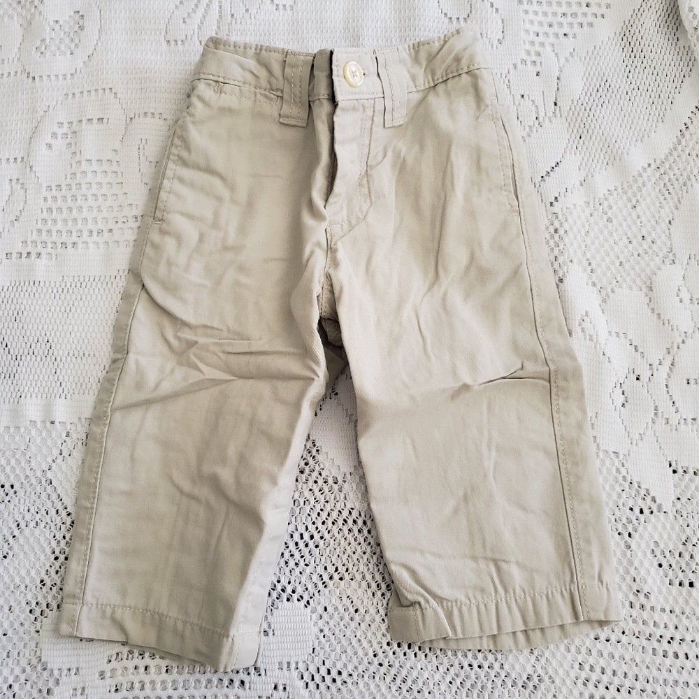 Baby Gap snap leg chinos, light tan